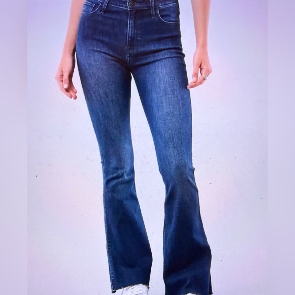 Hollister High Rise Médium Wash Flare Jeans